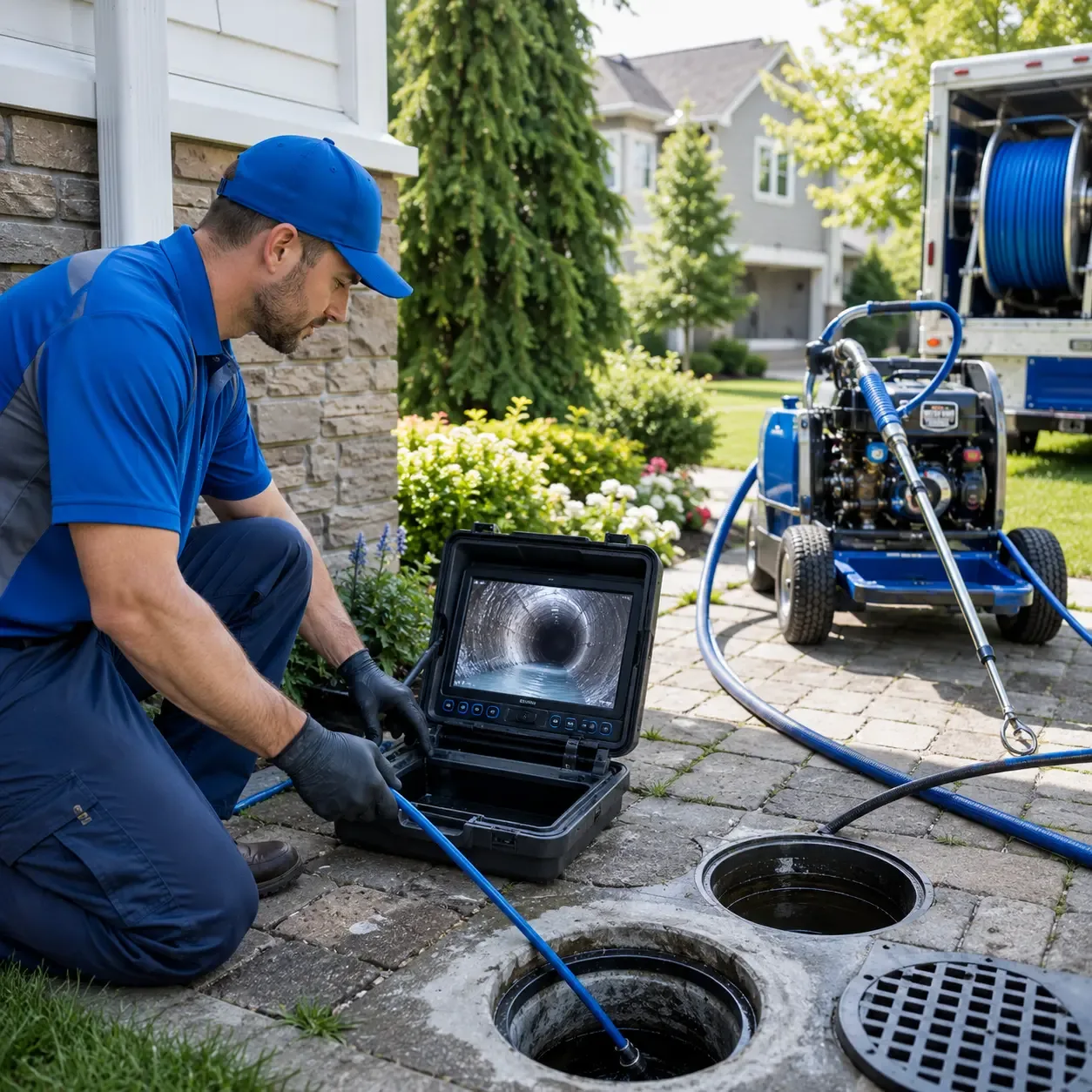 Outdoor drain cleaning professionals serving North Newton, KS
